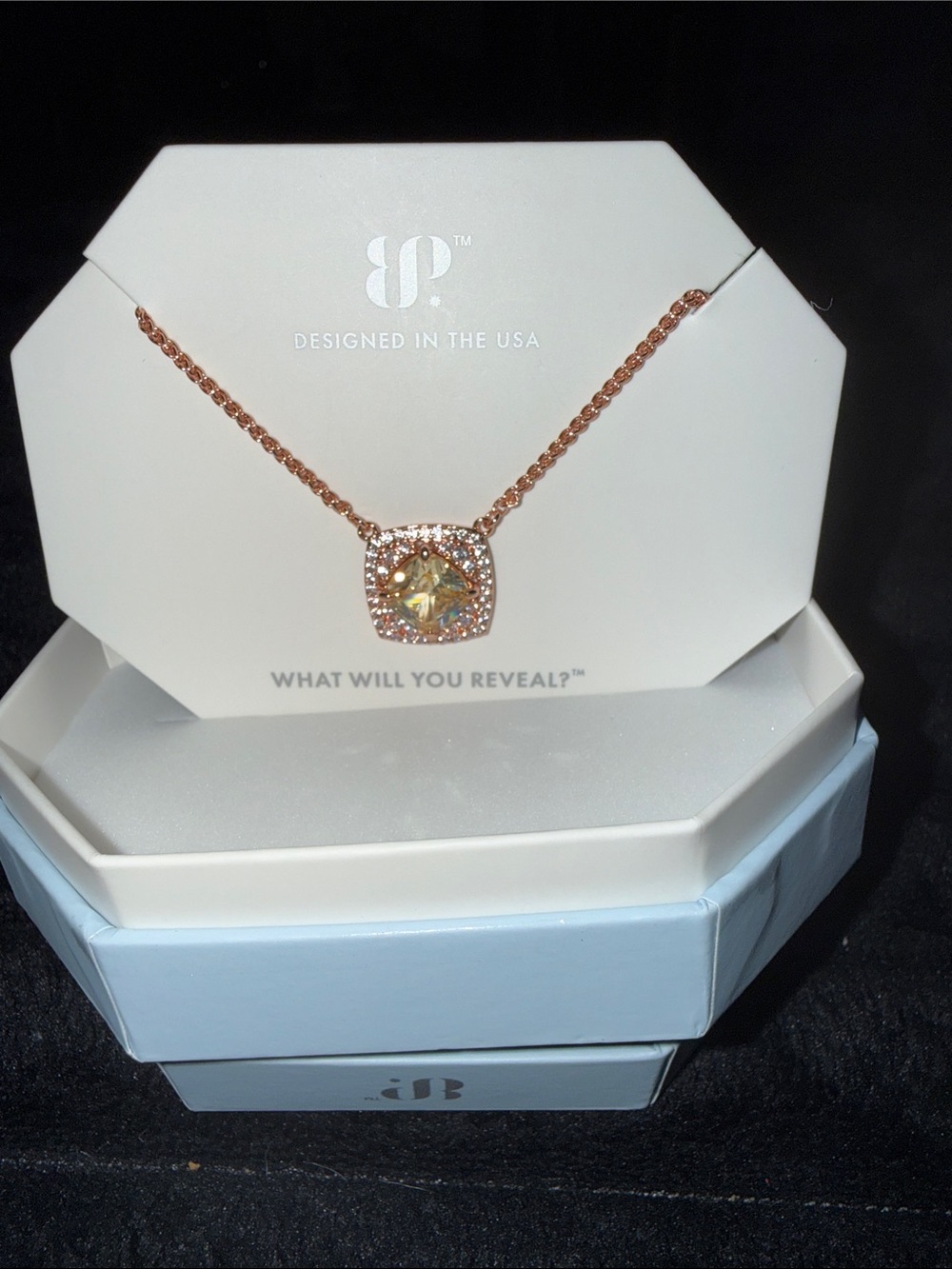 bp Rose Gold Citrine Necklace